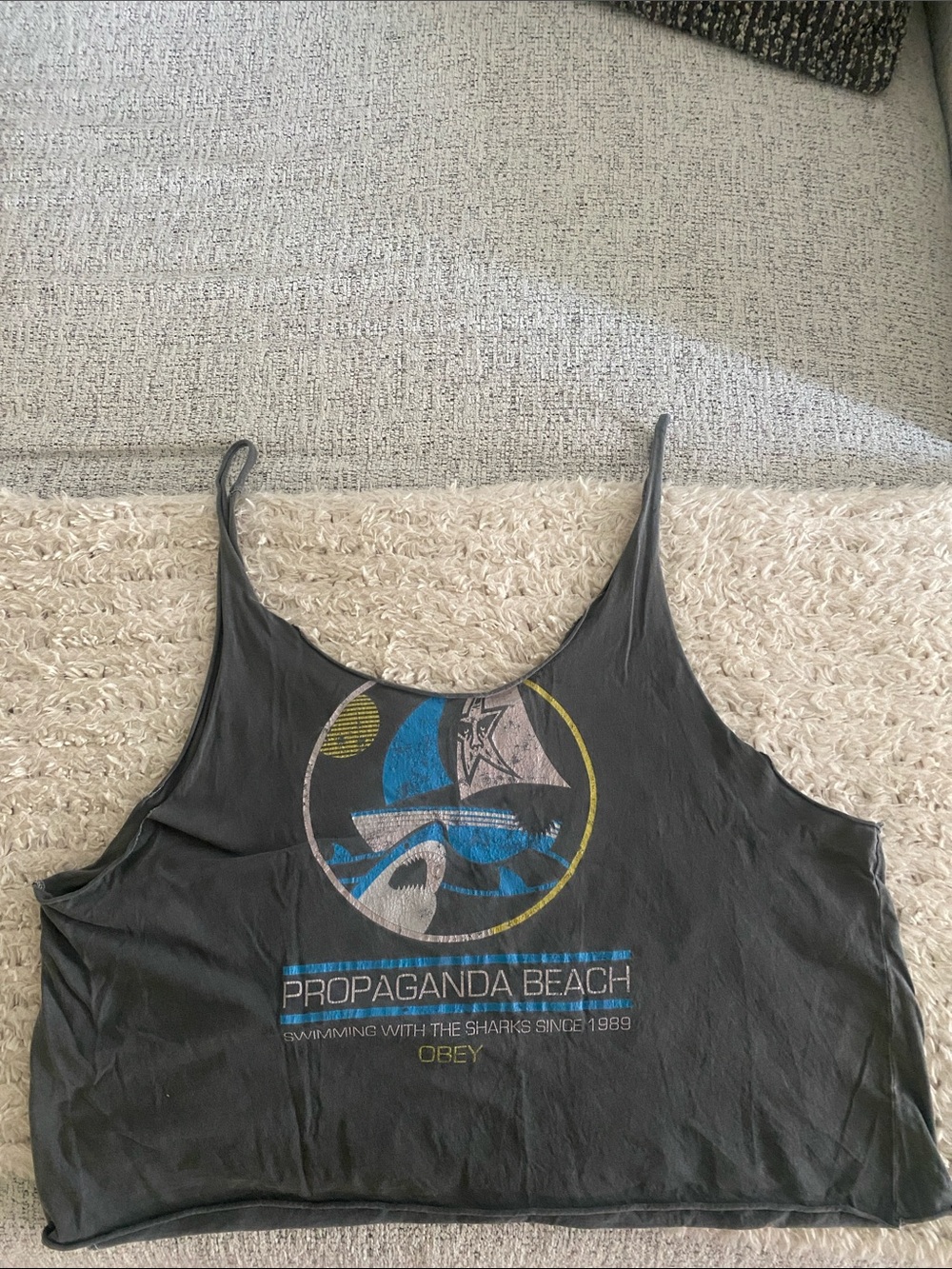 Vintage OBEY Tank Top - Size Large